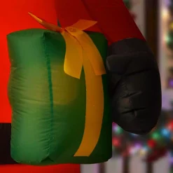 Outdoor Christmas Decorations Home Accents Holiday 6.5 Ft. LED Outdoor Inflatable Black Santa -Home Accents shop home accents holiday christmas inflatables 118093 1d 1000