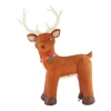 Outdoor Christmas Decorations Home Accents Holiday 10.5 Ft. Pre-Lit LED Giant-Sized Inflatable Fuzzy Standing Reindeer -Home Accents shop home accents holiday christmas inflatables 118723 64 1000