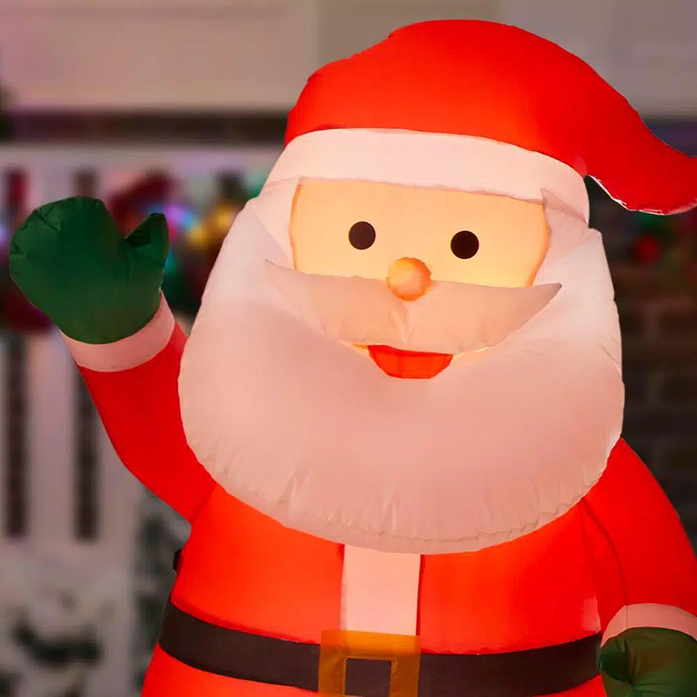 Outdoor Christmas Decorations Home Accents Holiday 12 Ft Giant-Sized LEF Inflatable Merry Christmas Sign Scene 6 Outdoor Christmas Decorations Home Accents Holiday 12 Ft Giant-Sized LEF Inflatable Merry Christmas Sign Scene - Image 4