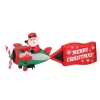 Outdoor Christmas Decorations Home Accents Holiday 16 Ft. Inflatable Santa On Airplane -Home Accents shop home accents holiday christmas inflatables 39602x 64 1000
