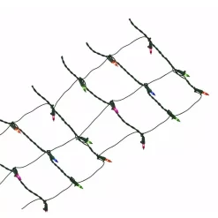 Christmas Lights Home Accents Holiday 36 In. X 48 In. 50-Light Solar LED Multi-Color Net Light Set -Home Accents shop home accents holiday christmas net lights ty 50sonetm 4f 1000