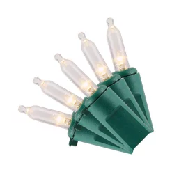 Christmas Lights Home Accents Holiday 300-Light LED Warm White Smooth Mini SB Constant On (Set Of 2)