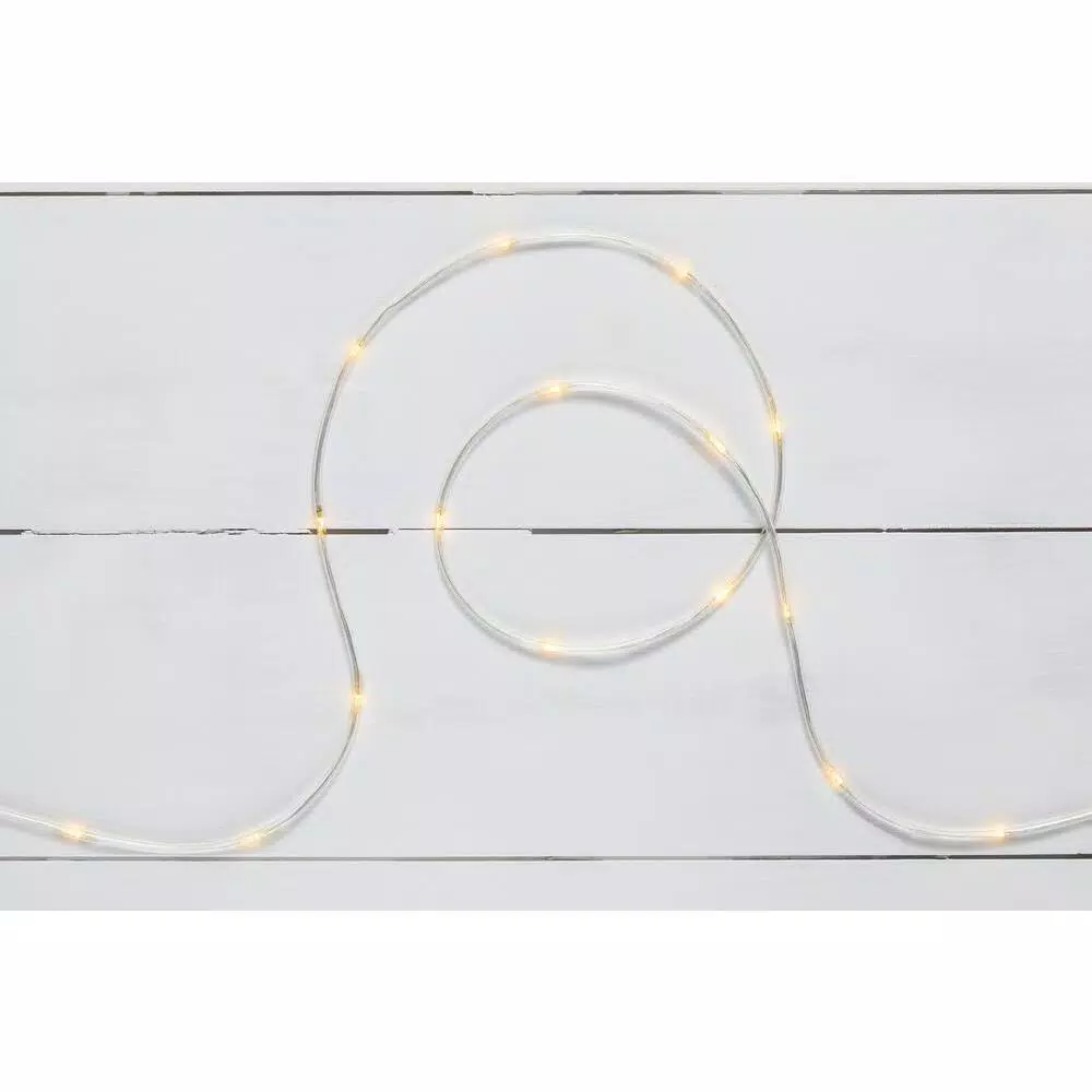 Christmas Lights Home Accents Holiday 26 Ft. 100-Light LED Warm White Battery Operated Micro Dot Rope Light 4 Christmas Lights Home Accents Holiday 26 Ft. 100-Light LED Warm White Battery Operated Micro Dot Rope Light - Image 2