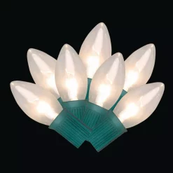 Christmas Lights Home Accents Holiday 25-Light C9 Incadescent Warm White Christmas String Lights (Set Of 6)