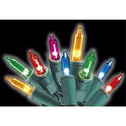 Christmas Lights Home Accents Holiday 300-Light Heavy-Duty Incadescent Mini Multi-Color Christmas String Lights (Set Of 6)