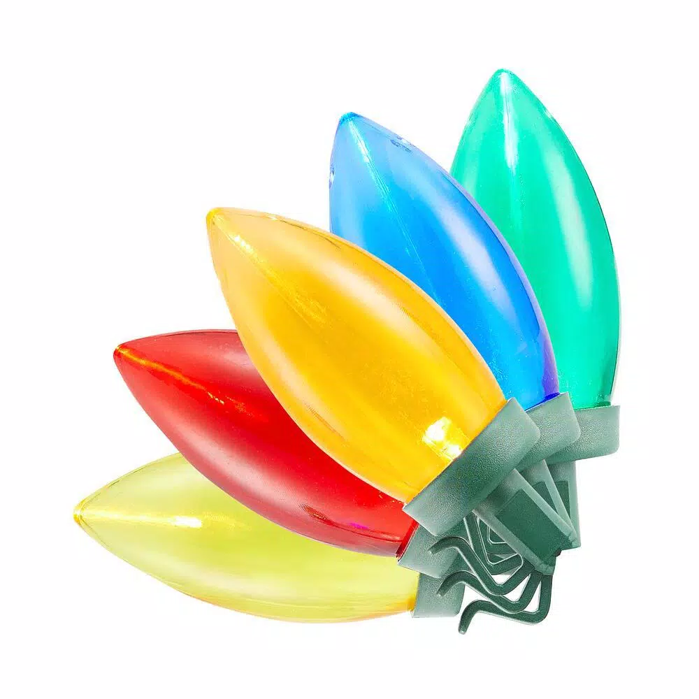 Christmas Lights Home Accents Holiday 100-Light LED Smooth C9 Multi-Spool Super Bright 3 Christmas Lights Home Accents Holiday 100-Light LED Smooth C9 Multi-Spool Super Bright