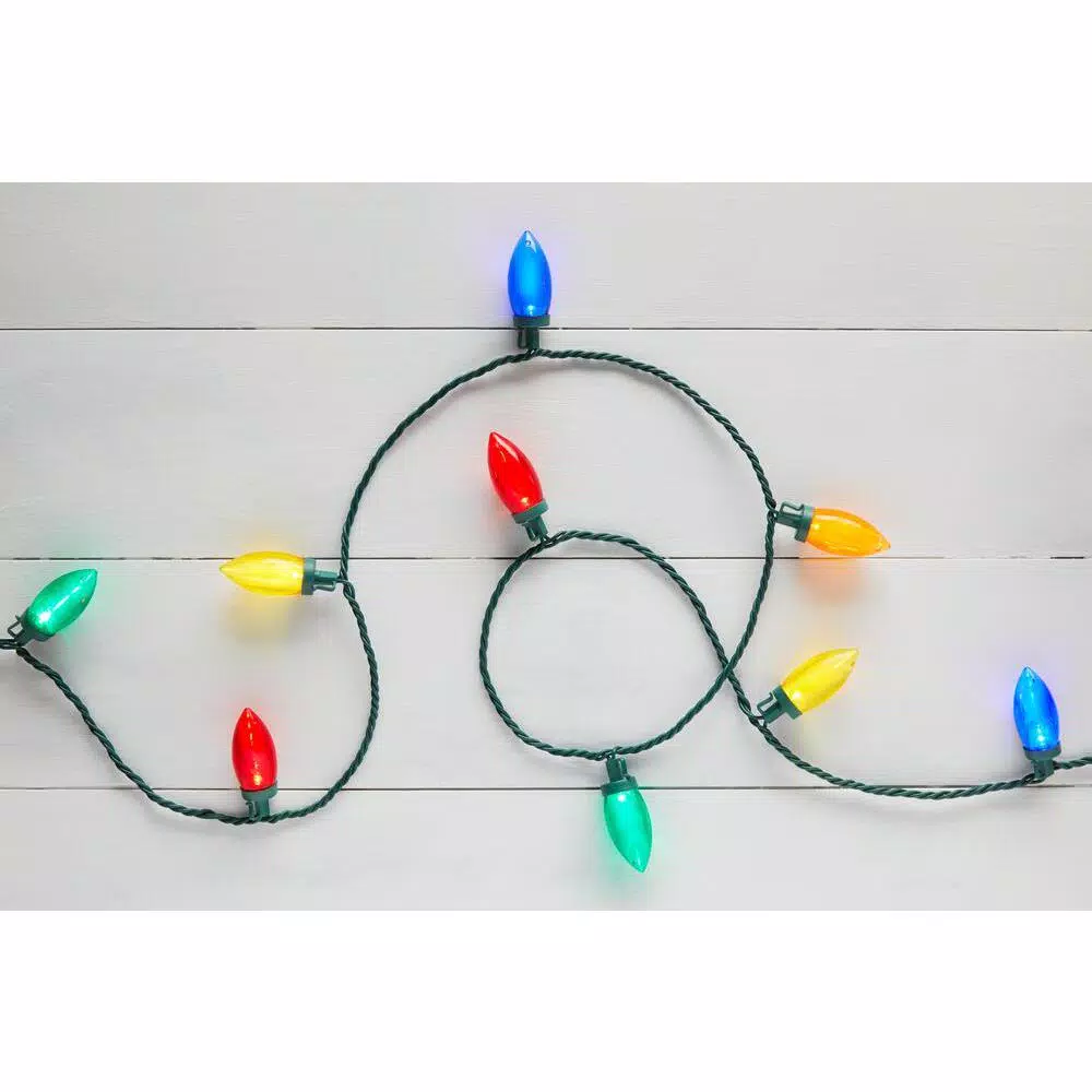 Christmas Lights Home Accents Holiday 100-Light LED Smooth C9 Multi-Spool Super Bright 4 Christmas Lights Home Accents Holiday 100-Light LED Smooth C9 Multi-Spool Super Bright - Image 2