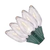 Christmas Lights Home Accents Holiday 50 Light C9 LED Smooth Warm White Super Bright Constant On Light String (Set Of 2)