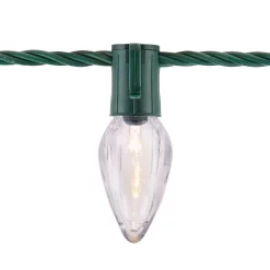 Christmas Lights Home Accents Holiday 50 Light C9 LED Smooth Warm White Super Bright Constant On Light String (Set Of 2) -Home Accents shop home accents holiday christmas string lights ty316 1915wwpp2 a0 1000