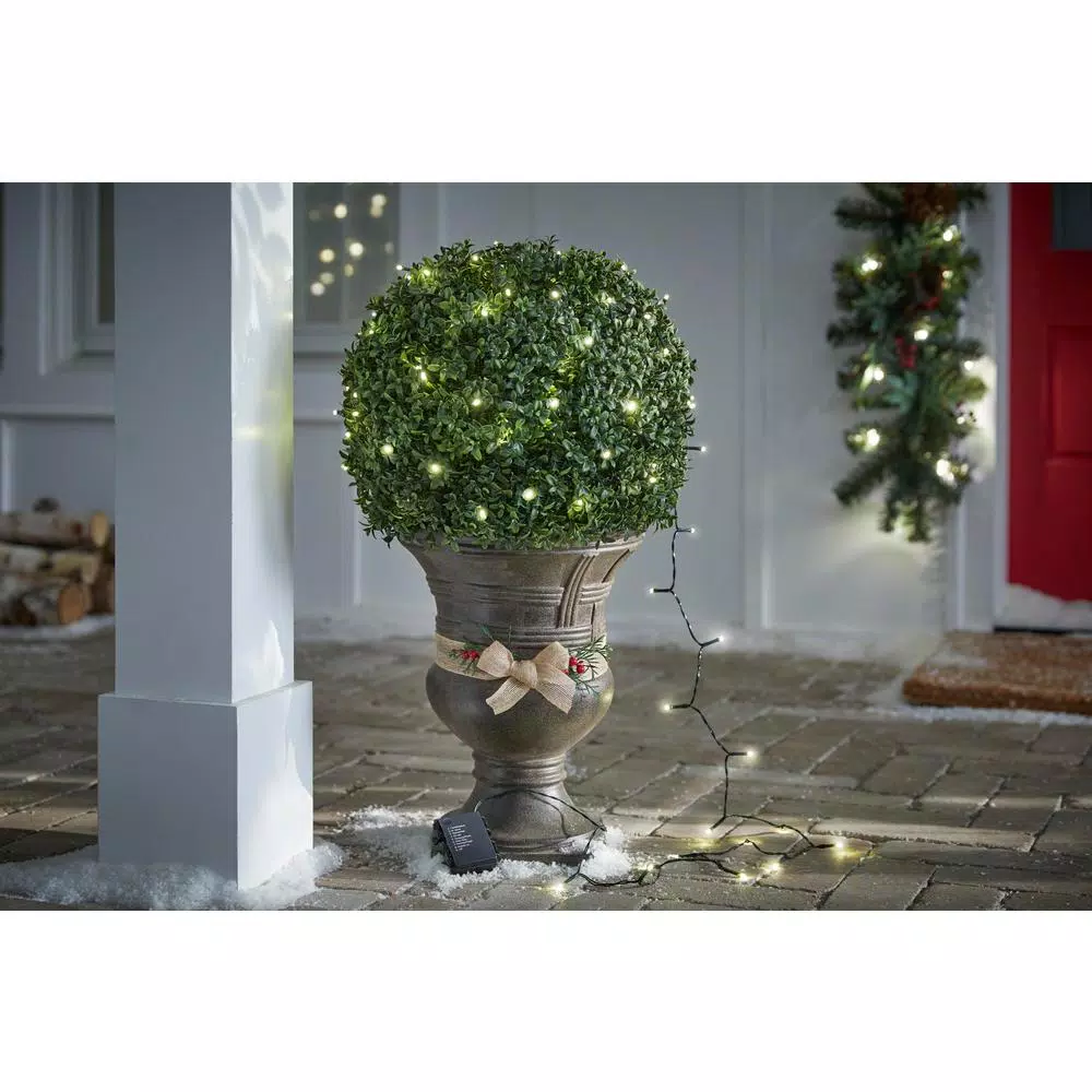 Christmas Lights Home Accents Holiday 26 Ft. 100-Light White LED Battery-Operated Light String With Timer, 8-Functions 7 Christmas Lights Home Accents Holiday 26 Ft. 100-Light White LED Battery-Operated Light String With Timer, 8-Functions - Image 5