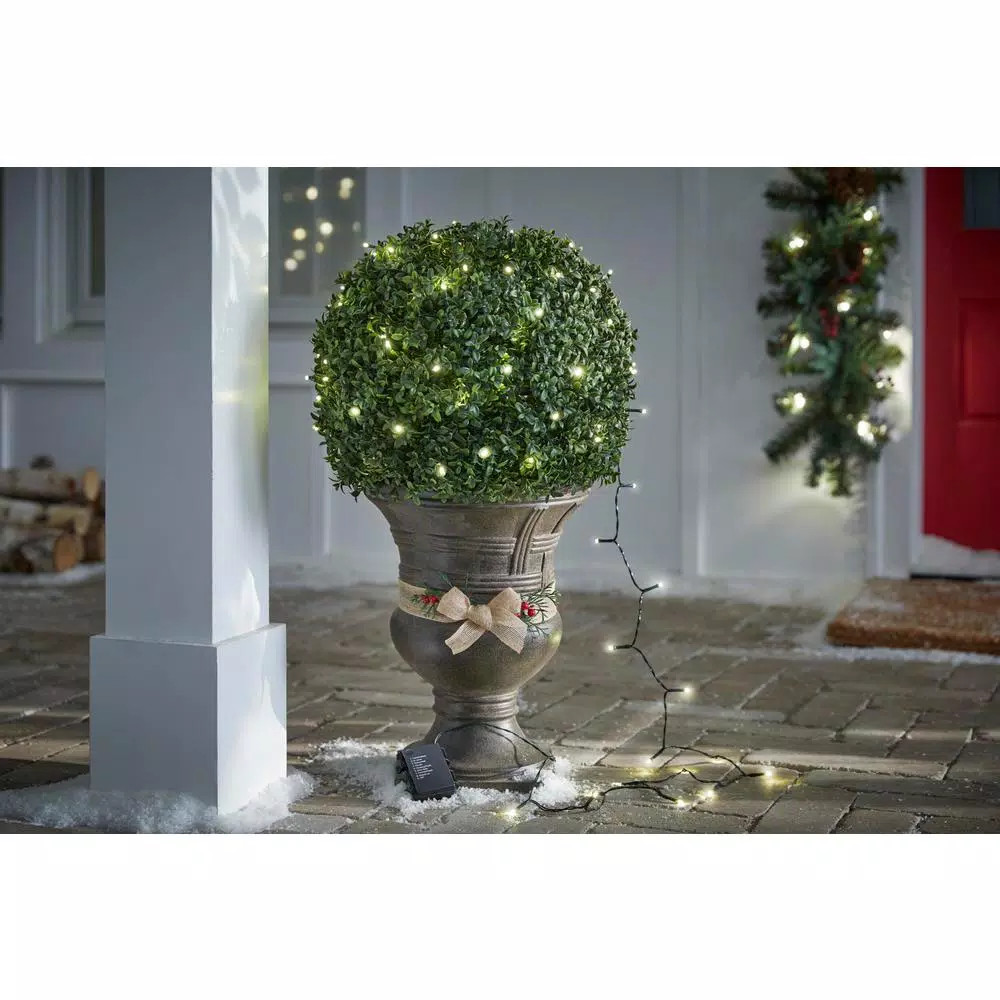 Christmas Lights Home Accents Holiday 26 Ft. 100-Light White LED Battery-Operated Light String With Timer, 8-Functions 9 Christmas Lights Home Accents Holiday 26 Ft. 100-Light White LED Battery-Operated Light String With Timer, 8-Functions - Image 7