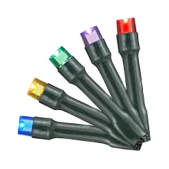 Christmas Lights Home Accents Holiday 26 Ft. 100-Light Multicolor LED Battery-Operated Light String With Timer, 8-Functions