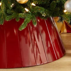 Christmas Tree Decorations Home Accents Holiday 27 In. D Red Metal Christmas Tree Collar -Home Accents shop home accents holiday christmas tree skirts collars 4040577 1d 1000
