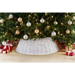 Christmas Tree Decorations Home Accents Holiday 27 In. D White Wicker Christmas Tree Collar 10 Christmas Tree Decorations Home Accents Holiday 27 In. D White Wicker Christmas Tree Collar -Home Accents shop home accents holiday christmas tree skirts collars 4051320 40 1000