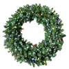 Christmas Greenery Home Accents Holiday 60 In. Royal Grand Spruce Artificial Wreath With Cool White And Multi Lights