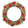 Christmas Greenery Home Accents Holiday 48 In. Berry Bliss Pre-Lit LED Artificial Christmas Wreath -Home Accents shop home accents holiday christmas wreaths chzh3811995th10 64 1000