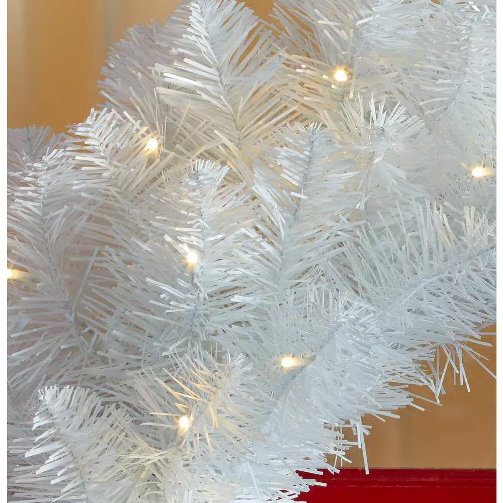 Christmas Greenery Home Accents Holiday 30 In. Uptown Pre-Lit LED Artificial Christmas Wreath With 136 Tips And 50 Warm White Micro Dot Lights 7 Christmas Greenery Home Accents Holiday 30 In. Uptown Pre-Lit LED Artificial Christmas Wreath With 136 Tips And 50 Warm White Micro Dot Lights - Image 5