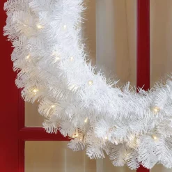 Christmas Greenery Home Accents Holiday 30 In. Uptown Pre-Lit LED Artificial Christmas Wreath With 136 Tips And 50 Warm White Micro Dot Lights 10 Christmas Greenery Home Accents Holiday 30 In. Uptown Pre-Lit LED Artificial Christmas Wreath With 136 Tips And 50 Warm White Micro Dot Lights -Home Accents shop home accents holiday christmas wreaths gd26m2o71l02 a0 1000