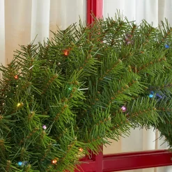 Christmas Greenery Home Accents Holiday 32 In. Norwood Fir Artificial Wreath With Multi-LED Light -Home Accents shop home accents holiday christmas wreaths nf 315 32w b1 66 1000