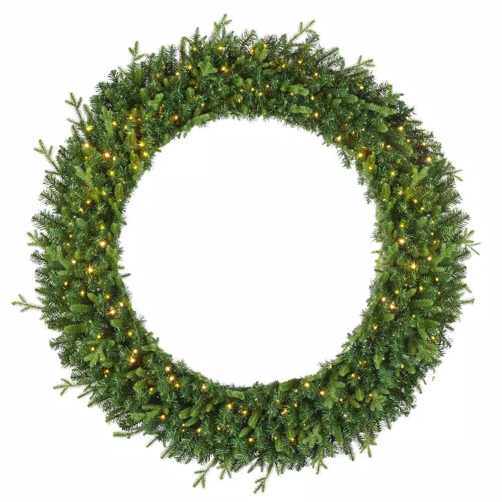Christmas Greenery Home Accents Holiday 60 In. Jackson Prelit Artificial Wreath With 300-Low Voltage LED Micro Dot Lights 3 Christmas Greenery Home Accents Holiday 60 In. Jackson Prelit Artificial Wreath With 300-Low Voltage LED Micro Dot Lights