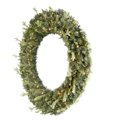 Christmas Greenery Home Accents Holiday 48 In. Jackson Prelit Led Artificial Wreath With 200-Low Voltage LED Micro Dot Lights -Home Accents shop home accents holiday christmas wreaths seyi710009t61 40 1000