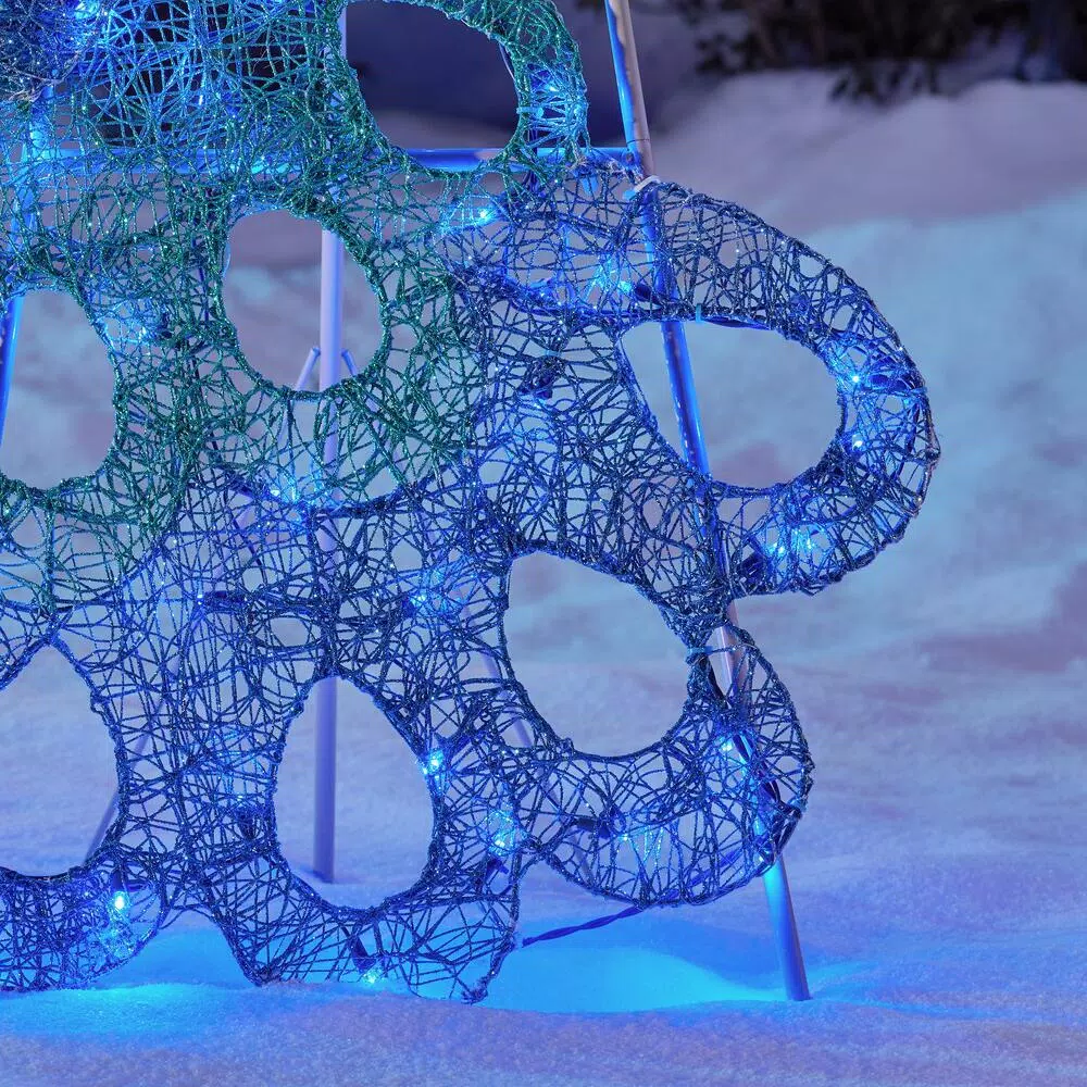 Outdoor Christmas Decorations Home Accents Holiday 70 In 120-Light LED Blue Peacocl 7 Outdoor Christmas Decorations Home Accents Holiday 70 In 120-Light LED Blue Peacocl - Image 5