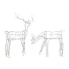 Outdoor Christmas Decorations Home Accents Holiday 48 In. And 36 In. Pre-Lit LED White Wire Deer And Doe Set -Home Accents shop home accents holiday christmas yard decorations ty069 070 1713 64 1000