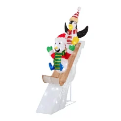Outdoor Christmas Decorations Home Accents Holiday 4 Ft LED Penguin And Skating Snowman -Home Accents shop home accents holiday christmas yard decorations ty151 2011 4 a0 1000
