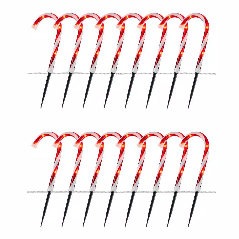 Outdoor Christmas Decorations Home Accents Holiday 10 In. Candy Cane Pathway Lights (Set Of 2) 3 Outdoor Christmas Decorations Home Accents Holiday 10 In. Candy Cane Pathway Lights (Set Of 2)