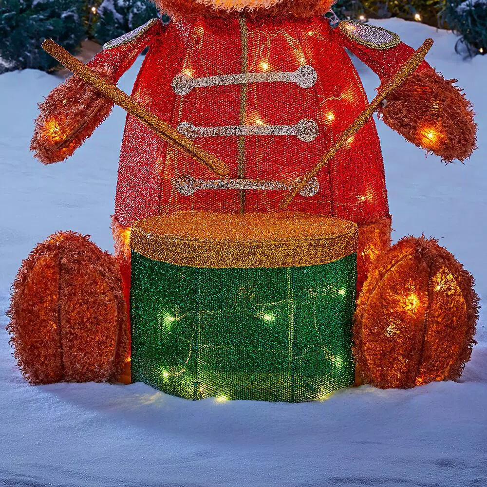 Outdoor Christmas Decorations Home Accents Holiday 3 Ft Yuletide Lane LED Teddy Bear 7 Outdoor Christmas Decorations Home Accents Holiday 3 Ft Yuletide Lane LED Teddy Bear - Image 5