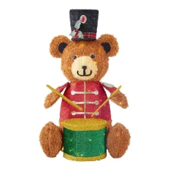 Outdoor Christmas Decorations Home Accents Holiday 3 Ft Yuletide Lane LED Teddy Bear
