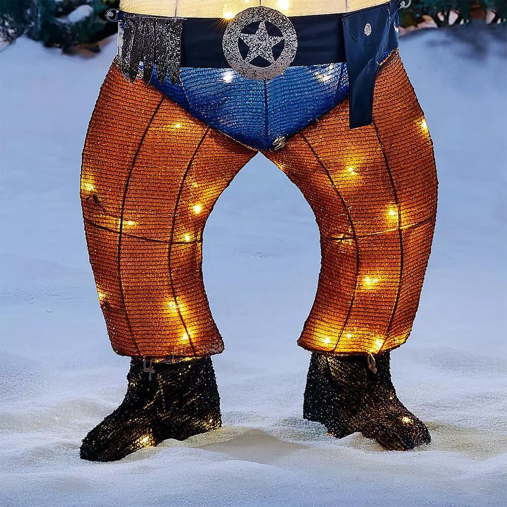 Outdoor Christmas Decorations Home Accents Holiday 4 Ft LED Cowboy Snowman 7 Outdoor Christmas Decorations Home Accents Holiday 4 Ft LED Cowboy Snowman - Image 5