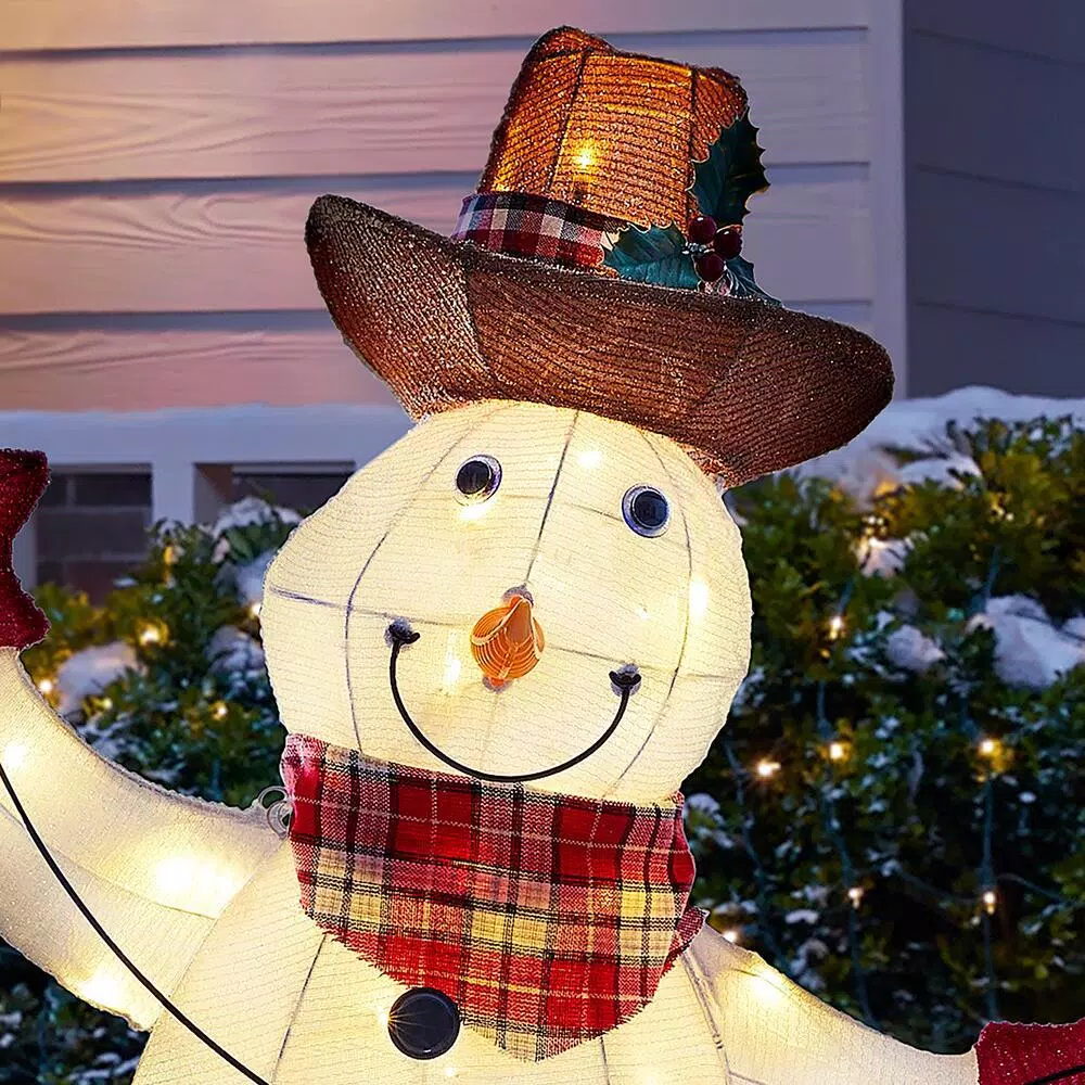Outdoor Christmas Decorations Home Accents Holiday 4 Ft LED Cowboy Snowman 6 Outdoor Christmas Decorations Home Accents Holiday 4 Ft LED Cowboy Snowman - Image 4