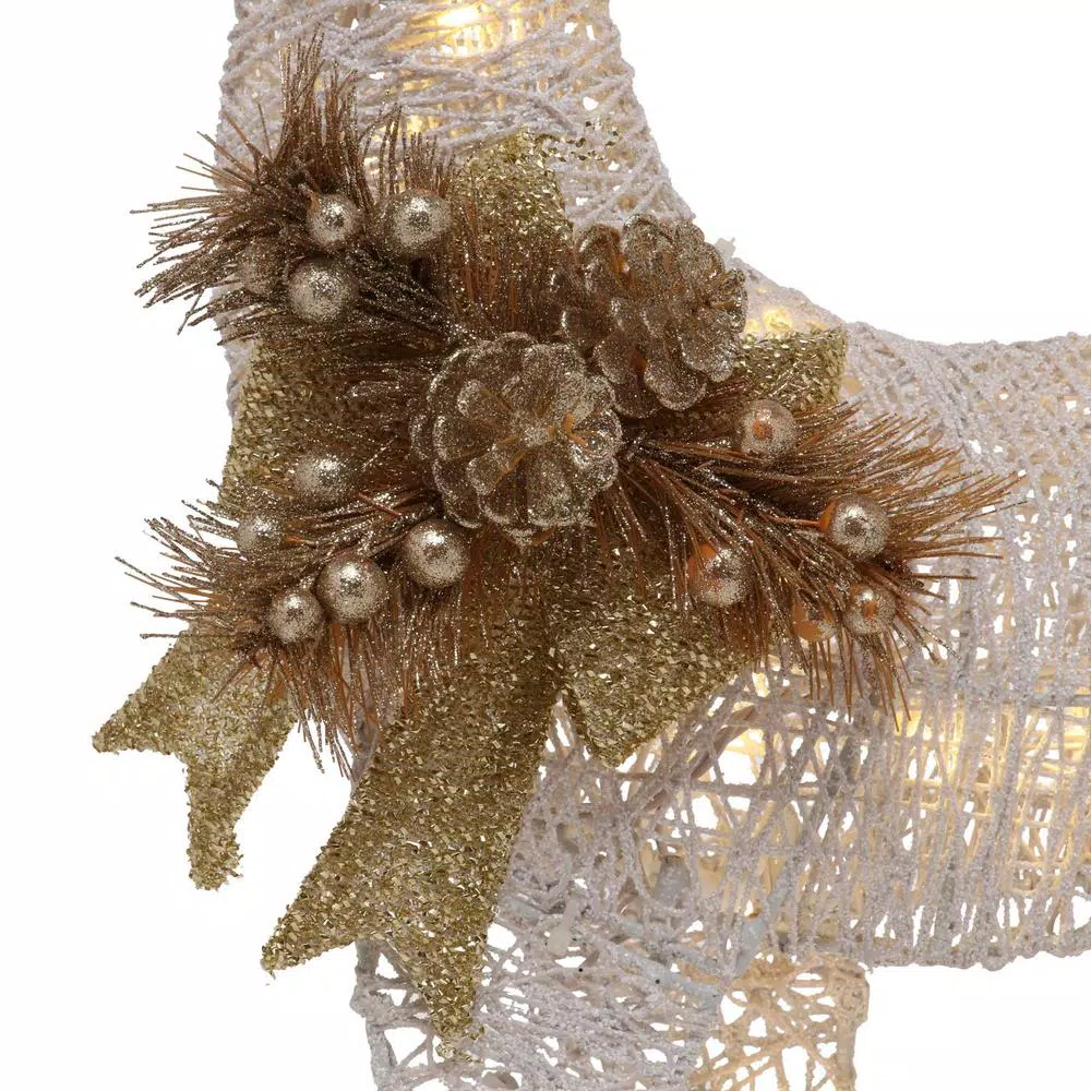 Outdoor Christmas Decorations Home Accents Holiday 3 Ft LED Lighted White Deer And Doe 12 Outdoor Christmas Decorations Home Accents Holiday 3 Ft LED Lighted White Deer And Doe - Image 10