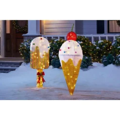 Outdoor Christmas Decorations Home Accents Holiday 42 In Warm White 40-Light LED Ice Cream 10 Outdoor Christmas Decorations Home Accents Holiday 42 In Warm White 40-Light LED Ice Cream -Home Accents shop home accents holiday christmas yard decorations ty449 2014 40 1000