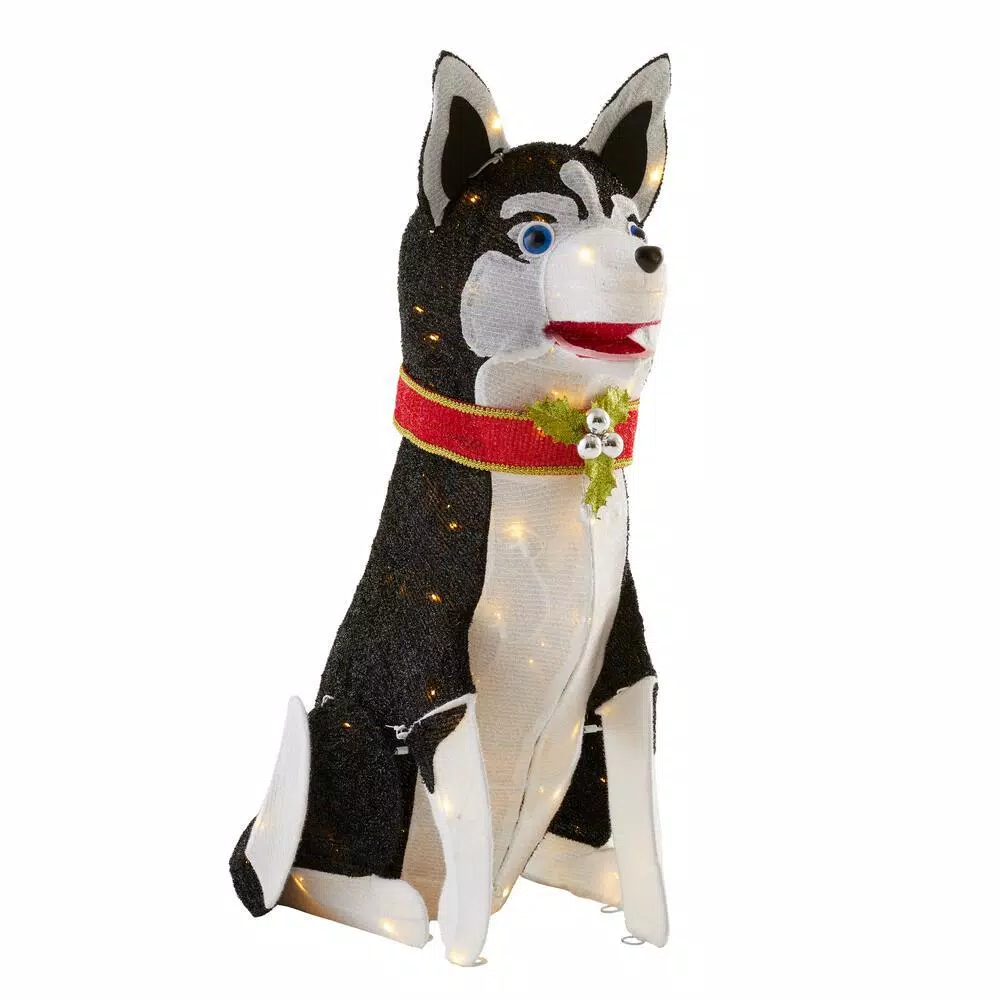 Outdoor Christmas Decorations Home Accents Holiday 3 Ft Adorable Dogs LED Husky 5 Outdoor Christmas Decorations Home Accents Holiday 3 Ft Adorable Dogs LED Husky - Image 3