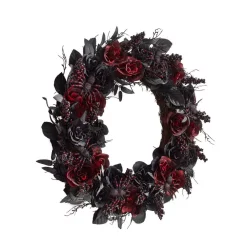 Outdoor Halloween Decorations Home Accents Holiday 30 In. Black Burgundy Halloween Rose Wreath 9 Outdoor Halloween Decorations Home Accents Holiday 30 In. Black Burgundy Halloween Rose Wreath -Home Accents shop home accents holiday halloween wreaths 45x20701r30 40 1000