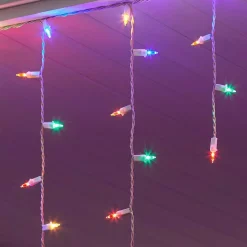 Christmas Lights Home Accents Holiday 300 Light Super Bright Multi-Color LED Smooth Mini Constant On Icicle Light (Set Of 2) -Home Accents shop home accents holiday icicle lights ty627 1715mpp2 a0 1000