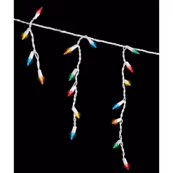 Christmas Lights Home Accents Holiday Super Bright 300-Light Smooth Constant-On LED Mini Multi-Color Icicle Lights (Set Of 4)
