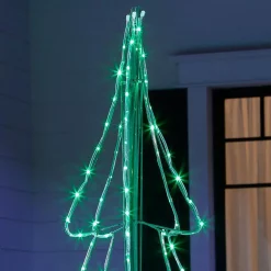 Christmas Trees Home Accents Holiday 6 Ft Green Twinkling Mini LED Tube Silhouette Tree 8 Christmas Trees Home Accents Holiday 6 Ft Green Twinkling Mini LED Tube Silhouette Tree -Home Accents shop home accents holiday outdoor christmas trees pntgr72245mrl g 40 1000