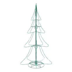 Christmas Trees Home Accents Holiday 6 Ft Green Twinkling Mini LED Tube Silhouette Tree