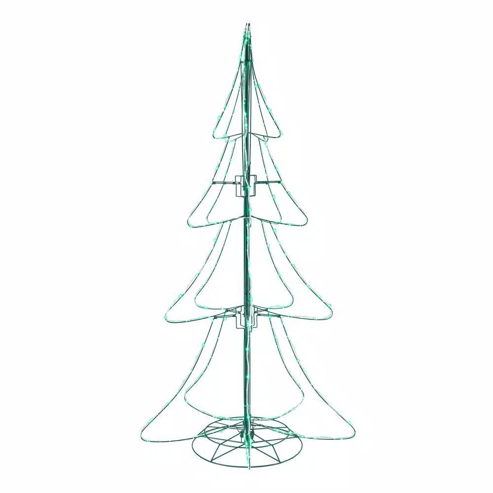 Christmas Trees Home Accents Holiday 6 Ft Green Twinkling Mini LED Tube Silhouette Tree 3 Christmas Trees Home Accents Holiday 6 Ft Green Twinkling Mini LED Tube Silhouette Tree
