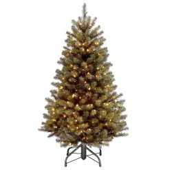 Christmas Trees Home Accents Holiday 4.5 Ft North Valley Spruce Artificial Christmas Tree With 200 White Mini Lights