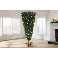 Christmas Trees Home Accents Holiday 7 Ft Wesley Upside Down Long Needle Pine LED Pre-Lit Artificial Christmas Tree With 420 SureBright Color Changing Lights -Home Accents shop home accents holiday pre lit christmas trees tg70m3w89d07 40 1000