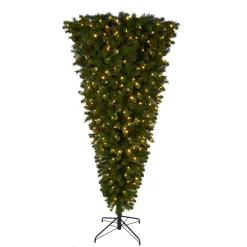 Christmas Trees Home Accents Holiday 7 Ft Wesley Upside Down Long Needle Pine LED Pre-Lit Artificial Christmas Tree With 420 SureBright Color Changing Lights -Home Accents shop home accents holiday pre lit christmas trees tg70m3w89d07 77 1000