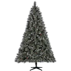 Christmas Trees Home Accents Holiday 7.5 Ft Sparkling Amelia Pine LED Pre-Lit Artificial Christmas Tree With Warm White Lights -Home Accents shop home accents holiday pre lit christmas trees tg76m3acdl19 77 1000