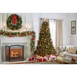 Christmas Trees Home Accents Holiday 7.5 Ft Alexander Pine Pre-Lit LED Artificial Christmas Tree With 550 SureBright Warm White Lights -Home Accents shop home accents holiday pre lit christmas trees tg76m5311l08 40 1000