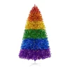 Christmas Trees Home Accents Holiday 7.5 Ft. Rainbow Color Pine LED Pre-Lit Artificial Christmas Tree With 500 SureBright Warm White Lights -Home Accents shop home accents holiday pre lit christmas trees tg76m6199l00 64 1000