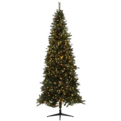 Christmas Trees Home Accents Holiday 9 Ft Alexander Pine Pre-Lit LED Artificial Christmas Tree With 650 SureBright Warm White Lights -Home Accents shop home accents holiday pre lit christmas trees tg90m5311l05 66 1000