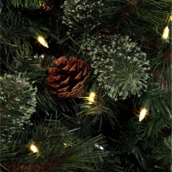 Christmas Trees Home Accents Holiday 9 Ft Alexander Pine Pre-Lit LED Artificial Christmas Tree With 650 SureBright Warm White Lights -Home Accents shop home accents holiday pre lit christmas trees tg90m5311l05 77 1000